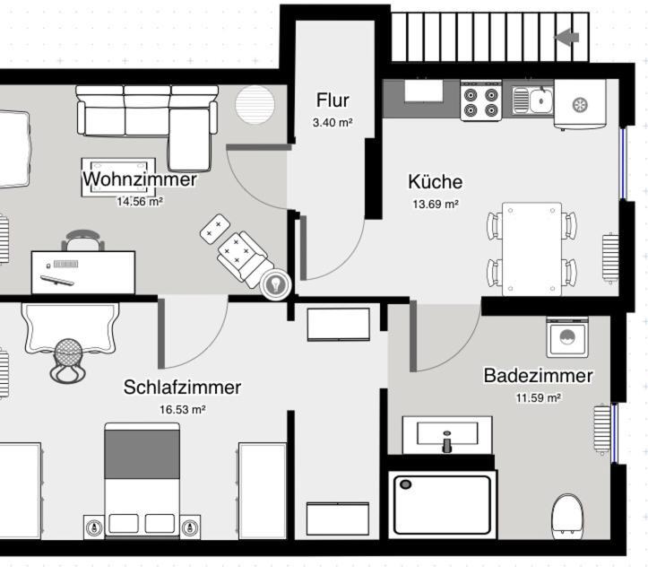 65qm Luxus Mit Whirlpool Uni Naehe Apartment Saarbruecken